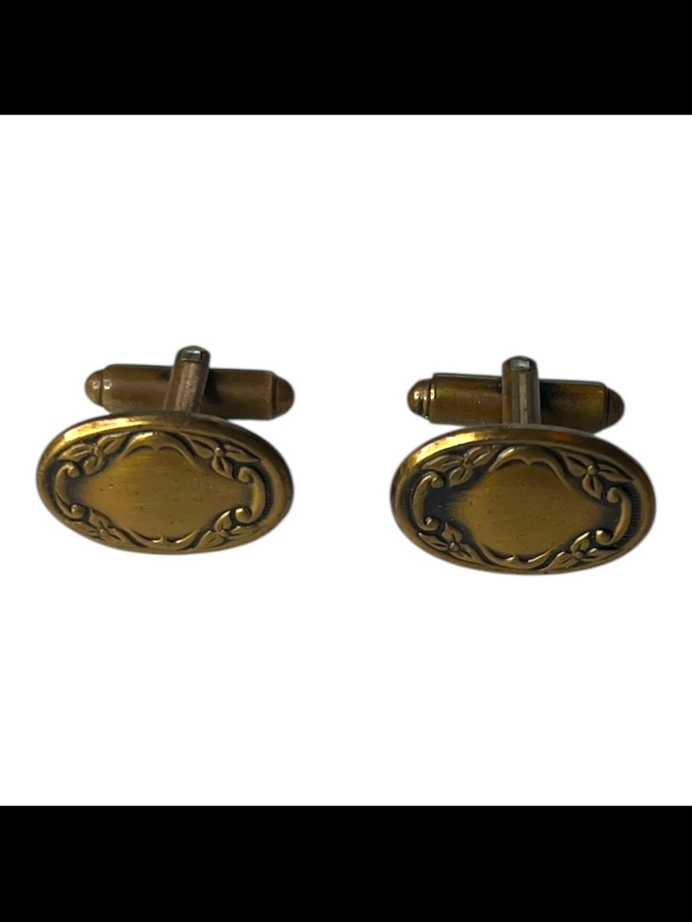 Shields 50s Vintage Fifth Avenue Gold Tone Cuff Links